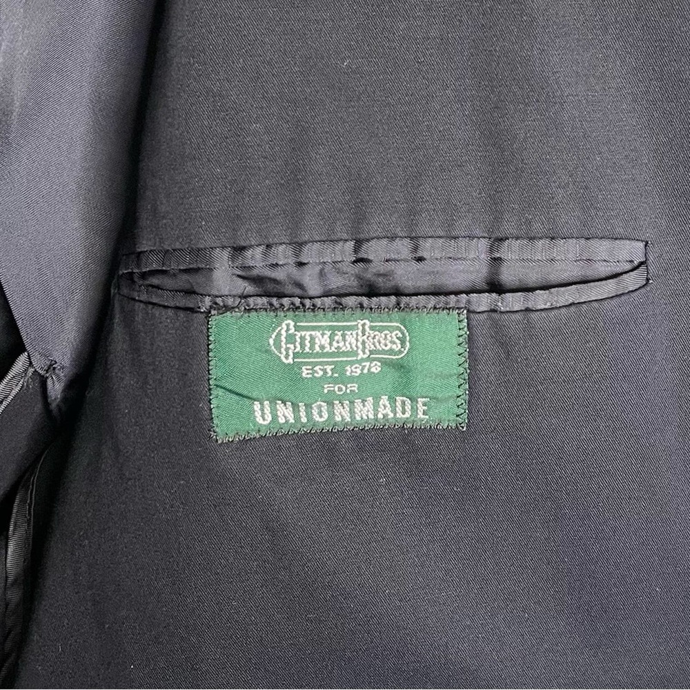 Gitman Bros. Vintage x Unionmade Suit Blazer in Black 38 - Picture 10 of 11